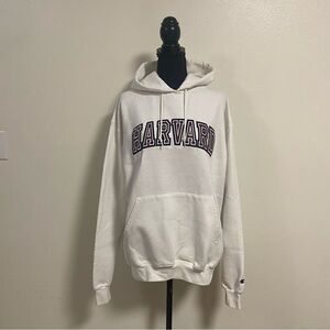 Champion Hoodie Men’s Size Large White Harvard Pullover Hoodie